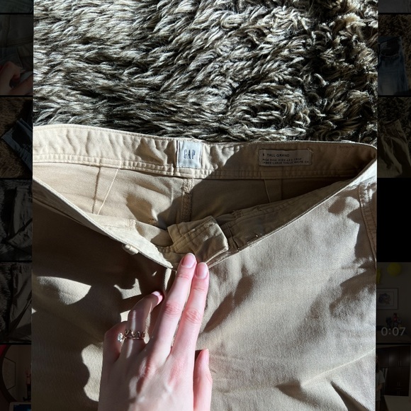 Gap wide leg khaki pants - Picture 3 of 4